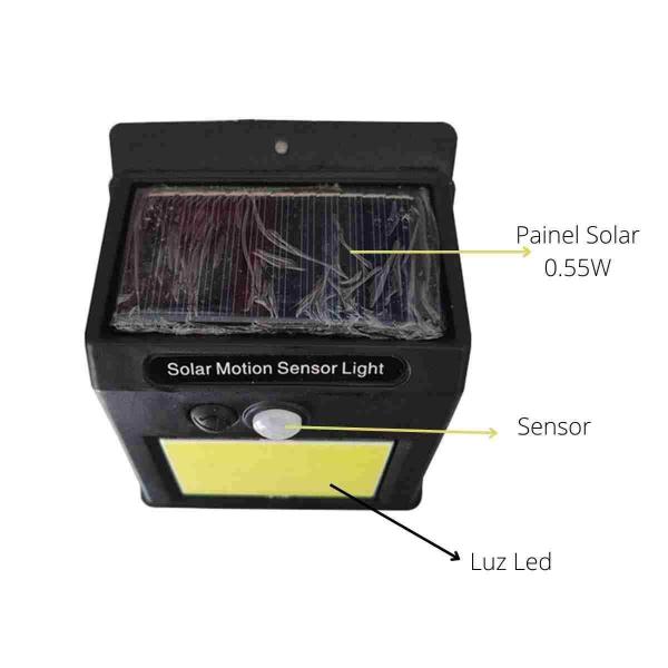 Imagem de Luminária Solar Led Com Sensor