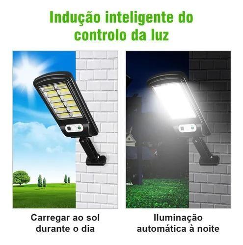 Imagem de Luminária Solar Led Parede Refletor 128 Cob Sensor Controle