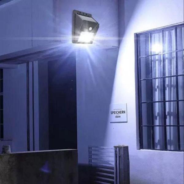 Imagem de Luminaria Solar Luz 30 Led Com Sensor De Presença Automático