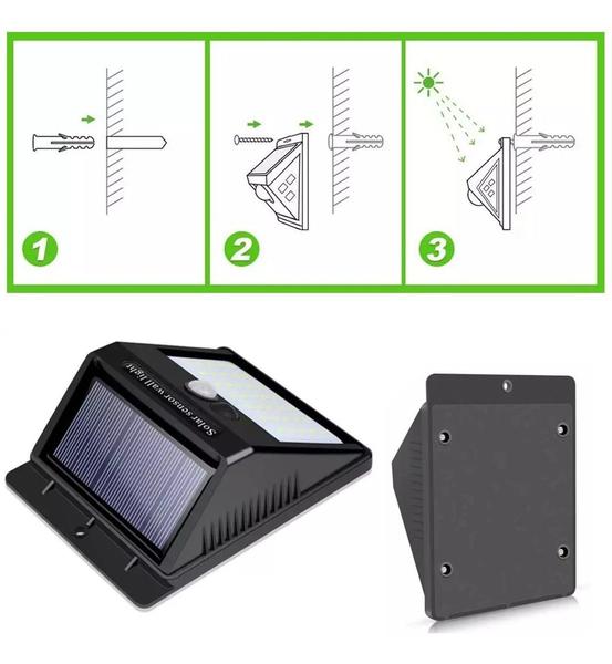 Imagem de Luminaria Solar Luz Led Com Sensor De Presença Automático