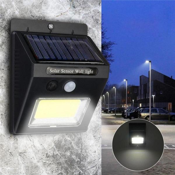 Imagem de Luminária Solar Luz Led Com Sensor De Presença Automático