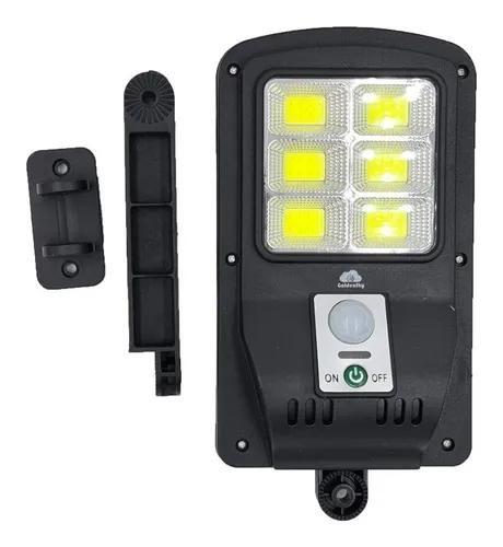 Imagem de Luminária Solar Mini Poste Rua Led C/ Sensor Luz Frio 48 Cob