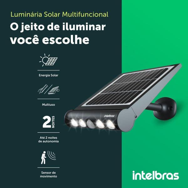 Imagem de Luminária Solar Multifuncional Intelbras LSM 950