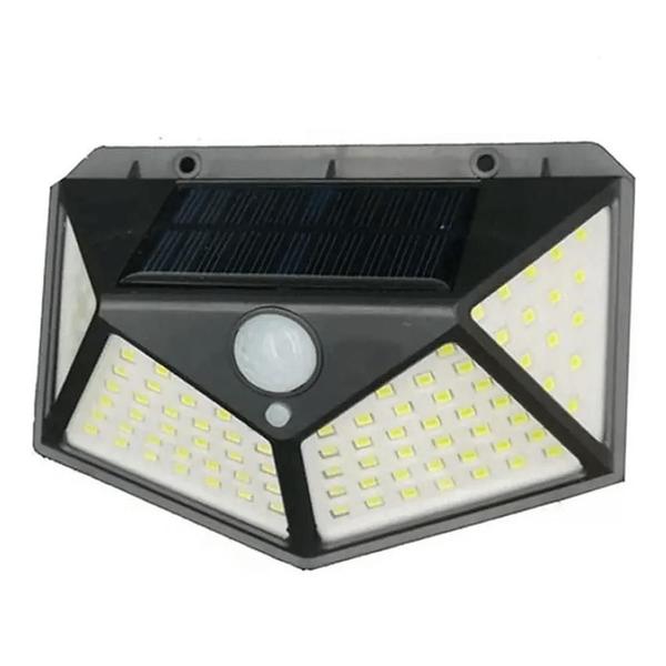 Imagem de Luminária Solar Parede 100 Led Sensor Presença 3 Funções Cor