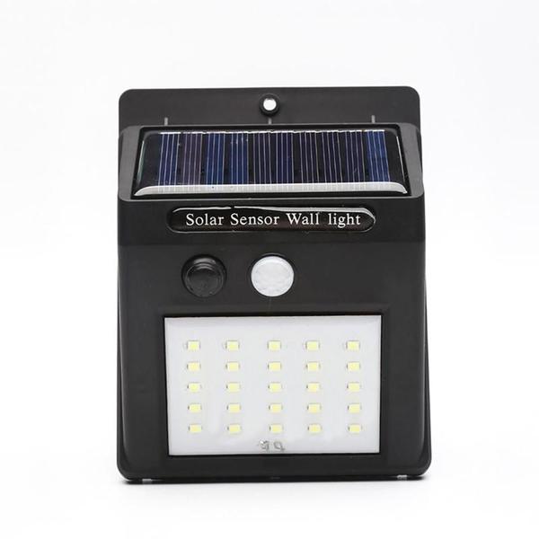 Luminaria Solar Parede 25 Leds 3 Unidades Externa - Economia Solar Imagem de Luminaria Solar Parede 25 Leds 3 Unidades Externa