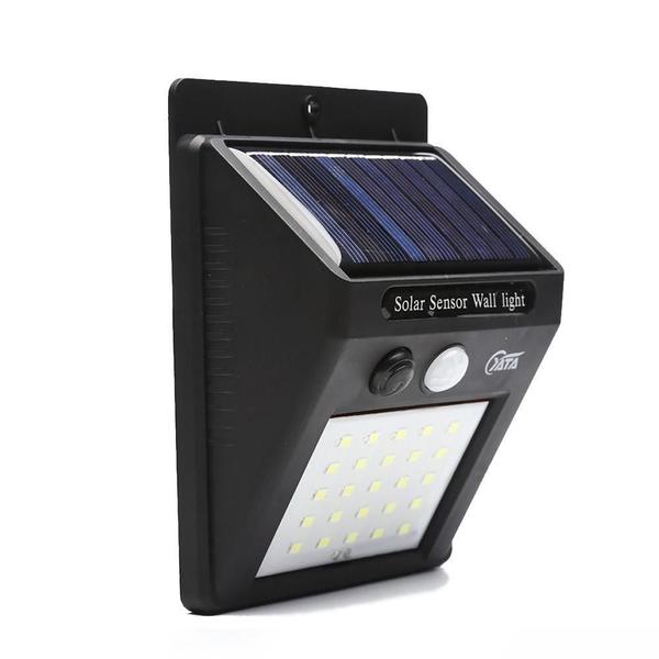Luminaria Solar Parede 25 Leds 3 Unidades Externa - Economia Solar Imagem de Luminaria Solar Parede 25 Leds 3 Unidades Externa