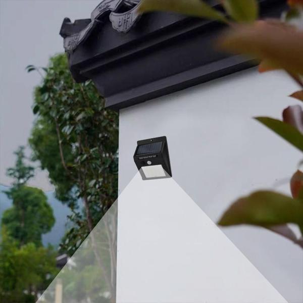 Imagem de Luminaria Solar Parede 25 Leds Externa