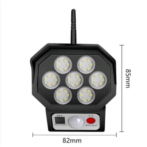 Imagem de Luminária Solar Parede 30w Refletor Poste com Sensor Luz