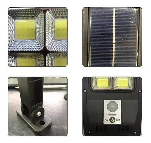 Imagem de Luminária Solar Parede 48 COB Sensor Presença Com 3 Funções