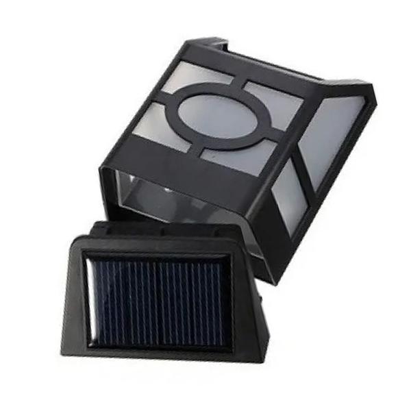 Imagem de Luminaria Solar Parede Spot Arandela Kit 4 Uni Balizador Led Iluminaçao Segurança Quintal Casa Varanda Jardim Decoraçao Enfeite Ar Livre