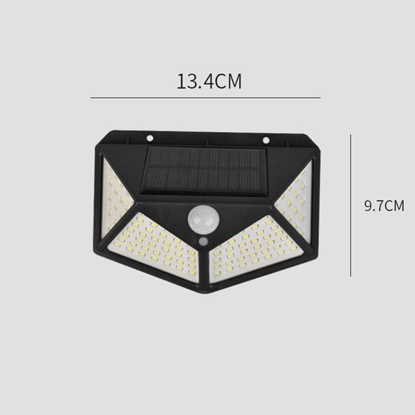 Imagem de Luminária Solar Sensor Jardim 100 Leds Resistente À Água