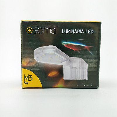 Imagem de Luminária Soma M3 5w Led Branco Para Aquários Pequenos 