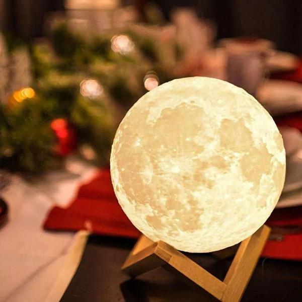 Imagem de Luminaria Super Lua Cheia Abajur Touch De Mesa