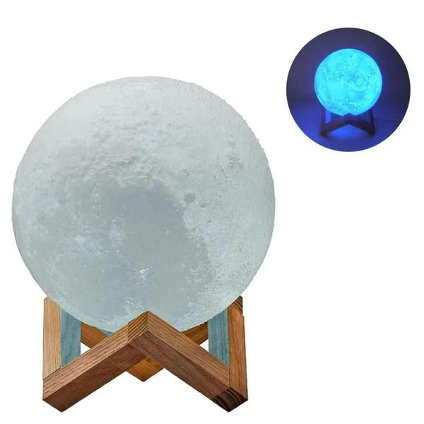 Imagem de Luminaria Super Lua Cheia Abajur Touch De Mesa