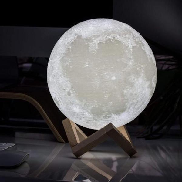 Imagem de Luminaria Super Lua Cheia Abajur Touch De Mesa