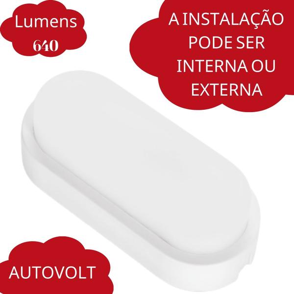 Imagem de Luminária Tartaruga Led 8w Branco Frio 6500K IP65 A Prova De Água e Poeira Para Jardins Sacadas Muros Condomínios etc