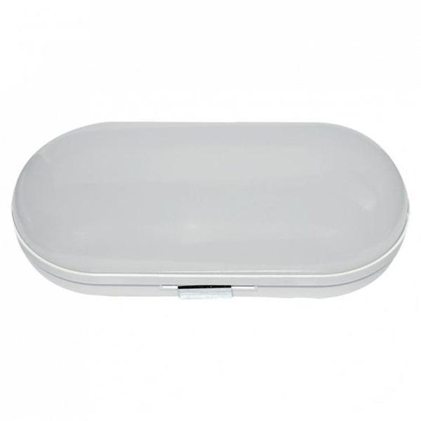 Imagem de Luminaria Tartaruga LED Oval IP65 12 watts Bivolt 6500K Branco Frio OUROLUX 