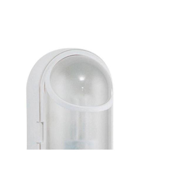 Imagem de Luminaria Tartaruga Pvc Radial Branco Curvada