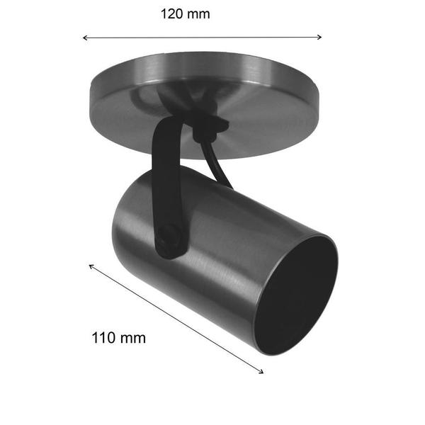 Imagem de Luminária Teto 1 Spot Direcionável Focus Fit Bronze 1281