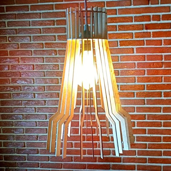 Imagem de Luminária Teto tipo Pendente BANGKOK MDF - Completa