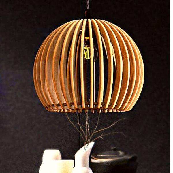 Luminária Teto tipo Pendente Diamantina em MDF - Completa - CORALISA Imagem de Luminária Teto tipo Pendente Diamantina em MDF - Completa