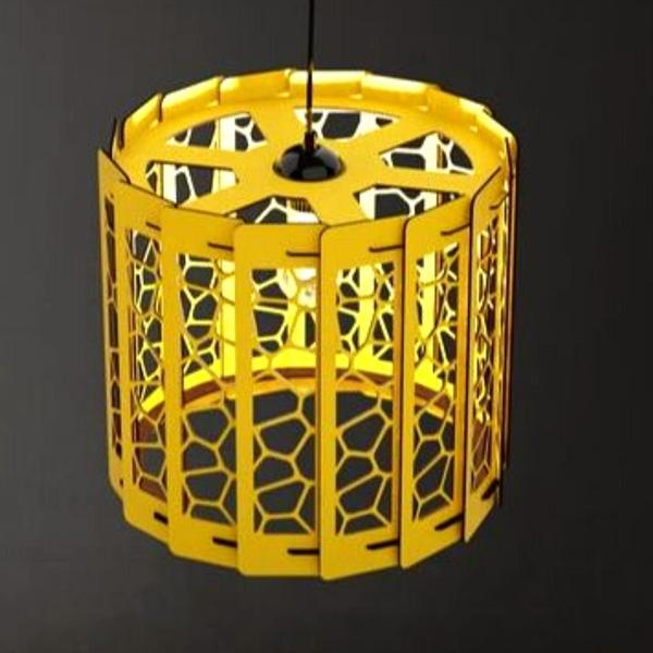 Luminária Teto tipo Pendente em MDF - Completa - LENOBRE Imagem de Luminária Teto tipo Pendente em MDF - Completa
