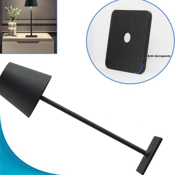 Imagem de Luminária Touch USB C Recarregável Com Luz LED Articulada Ideal Para Quarto De Menina