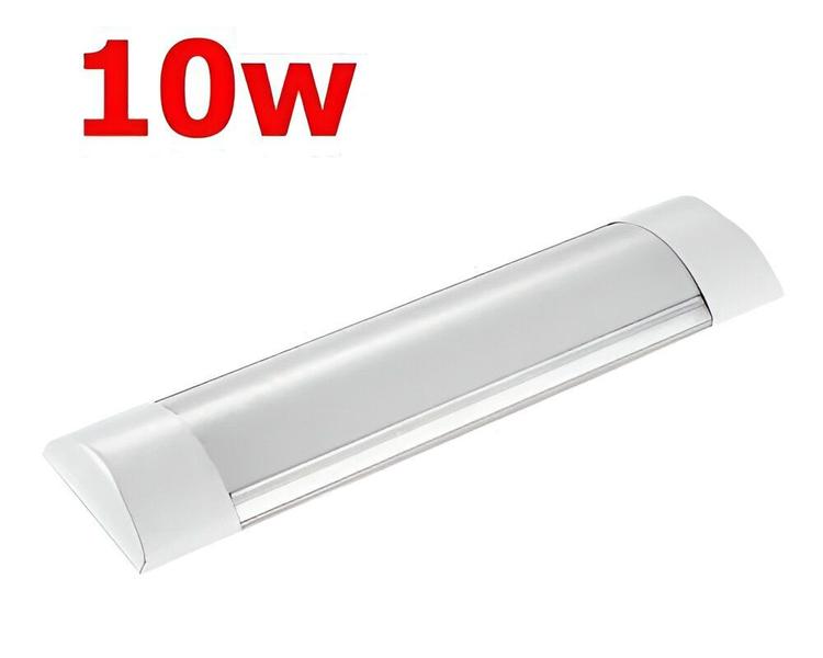 Imagem de Luminária Tubular Led Slim De Sobrepor 10w 30cm Branco Frio