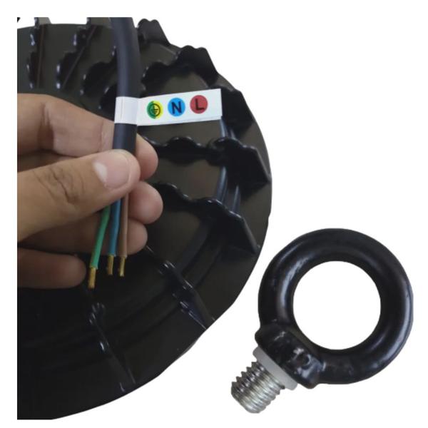 Luminaria Ufo Led 100w Highbay 120º Galpao Empresa Industrias Segurança 1248 - NEHC Imagem de Luminaria Ufo Led 100w Highbay 120º Galpao Empresa Industrias Segurança 1248