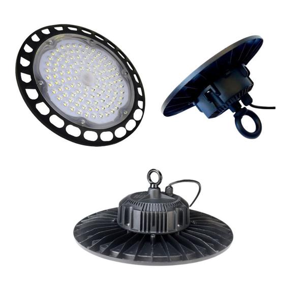Luminaria Ufo Led 100w Highbay 120º Galpao Empresa Industrias Segurança 1248 - NEHC Imagem de Luminaria Ufo Led 100w Highbay 120º Galpao Empresa Industrias Segurança 1248