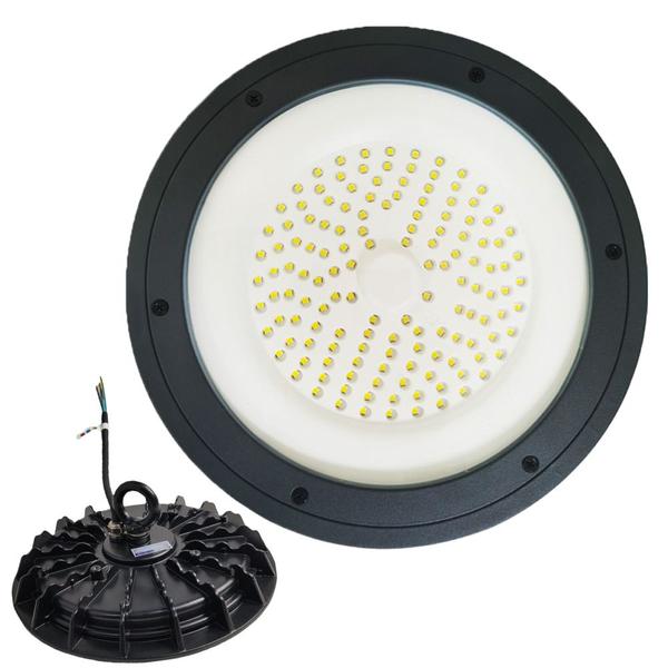 Imagem de Luminaria Ufo Led 100w Highbay 160º Galpao Empresa Industrias Segurança