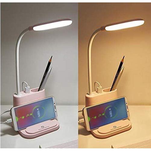 Imagem de Luminária Usb Touch Carregador Celular Porta Lápis Caneta