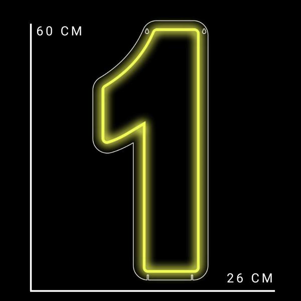 Imagem de Luminoso Numero Neon Led 50 Cm Festa De 0 A 9