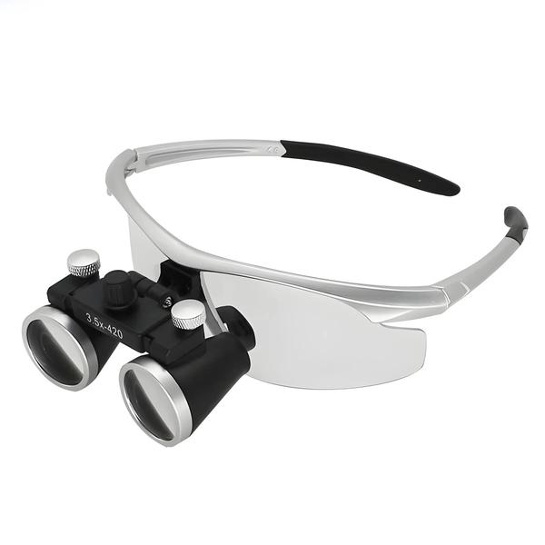 Imagem de Lupa Binocular Ultraleve para Odontologia (2.5x e 3.5x) - 320-420mm