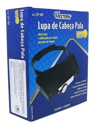 Lupa De Cabeça Led Pala Para Eletronica E Estetica 3 Lentes - Western Imagem de Lupa De Cabeça Led Pala Para Eletronica E Estetica 3 Lentes