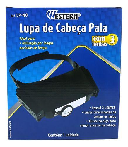 Lupa De Cabeça Led Pala Para Eletronica E Estetica 3 Lentes - Western Imagem de Lupa De Cabeça Led Pala Para Eletronica E Estetica 3 Lentes