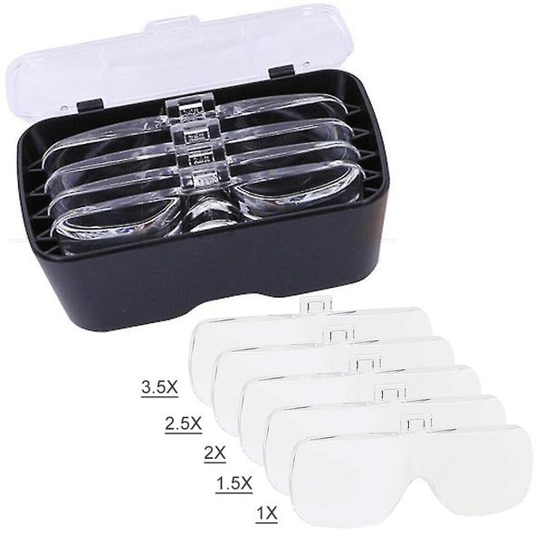 Lupa De Cabeça Profissional 2 Leds 5 Lentes Aumento Branco Cbrn01385 - COMMERCE BRASIL Imagem de Lupa De Cabeça Profissional 2 Leds 5 Lentes Aumento Branco Cbrn01385