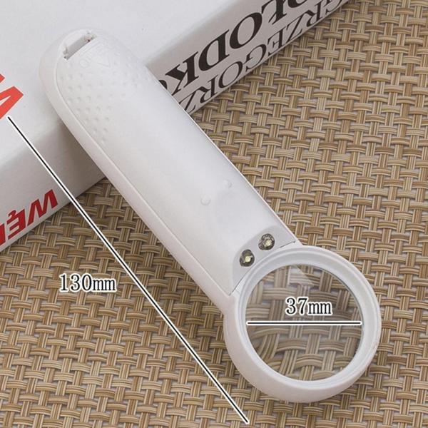 Imagem de Lupa De Mão Com LED Ampliação 8X Optical Lente De Vidro 37mm - LUATEK