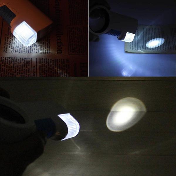 Imagem de Lupa de Mão Com Luz 2 Leds com lanterna amplicação 12X CBRN01606