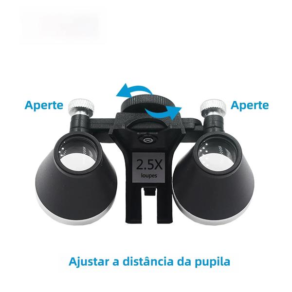 Imagem de Lupa Dental LED Sem Fio Recarregável - Lâmpada de Farol para Dentistas