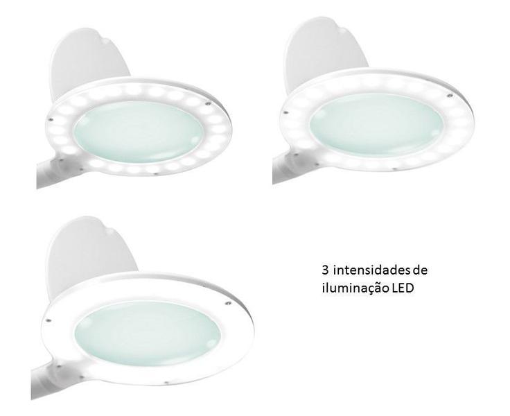 Imagem de Lupa Luminária de Mesa Led 5D Touch Bivolt Solver HL-210