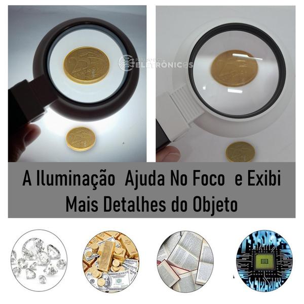 Imagem de Lupa Multifuncional 15LEDS De Luz E Ângulo Articulável TH7020B