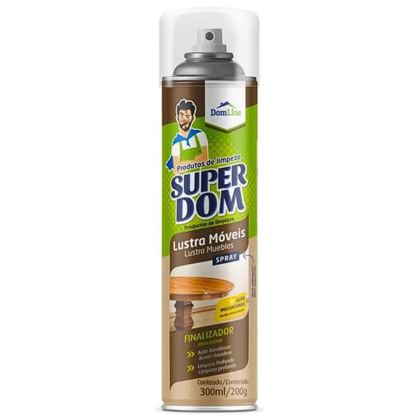 Imagem de LUSTRA MOVEIS AEROSOL DOMLINE 300ml / 200g LIMPA MOVEIS