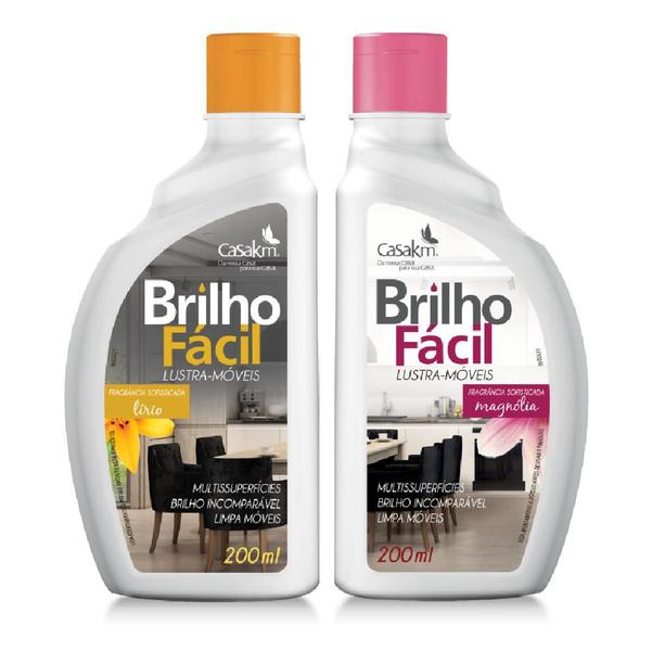 Imagem de Lustra-móveis CasaKm Brilho Fácil Multissuperfícies 200ml