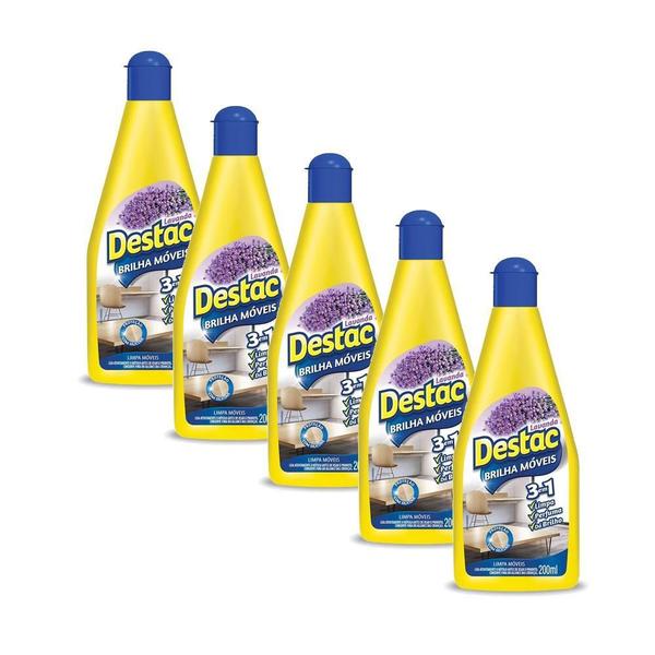 Lustra Móveis Destac Aroma Lavanda 200Ml 3X1 Kit 5 Imagem de Lustra Móveis Destac Aroma Lavanda 200Ml 3X1 Kit 5