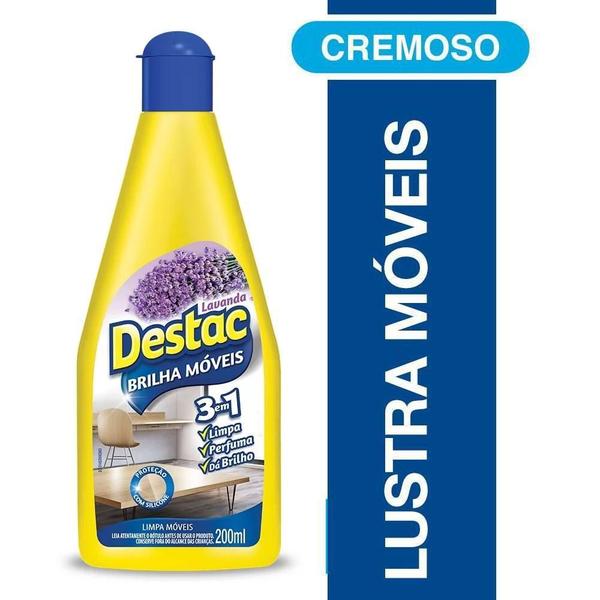 Lustra Móveis Destac Aroma Lavanda 200Ml 3X1 Kit 5 Imagem de Lustra Móveis Destac Aroma Lavanda 200Ml 3X1 Kit 5