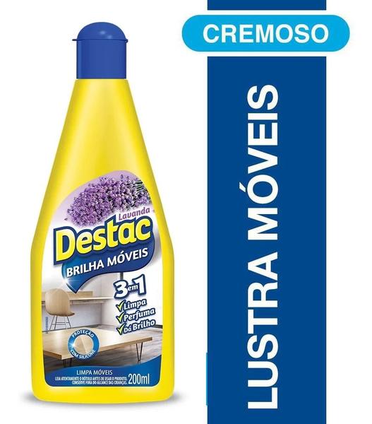 Lustra Móveis Destac Aroma Lavanda 200ml 3x1 Imagem de Lustra Móveis Destac Aroma Lavanda 200ml 3x1