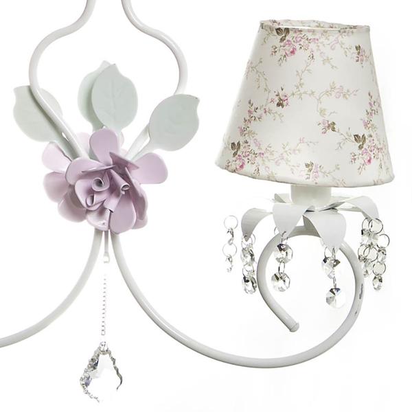 Lustre 2L Imperial Rosa Quarto Bebê Infantil Menina - Potinho de mel Imagem de Lustre 2L Imperial Rosa Quarto Bebê Infantil Menina