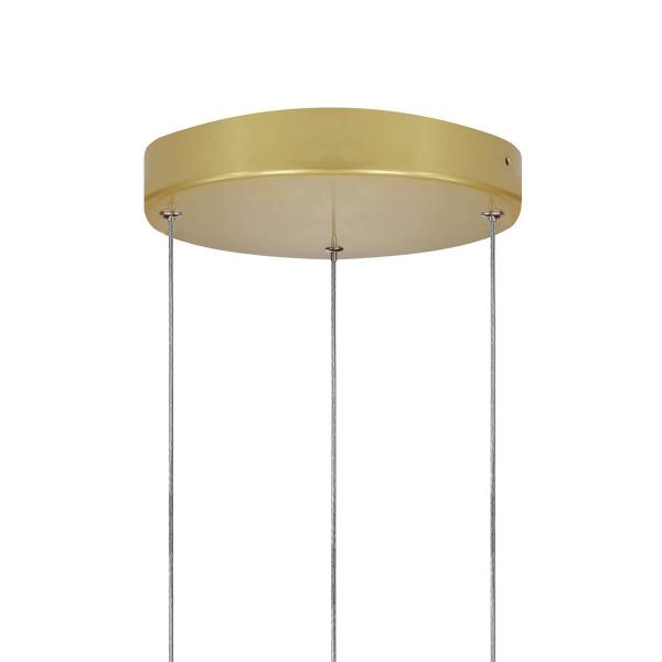 Imagem de Lustre 3 pendente Circular AURA 25cm - OURO - LED 45w 3000k