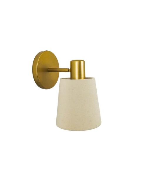 Imagem de Lustre Arandela Articulável Cúpula Cone Redondo Dourado 367